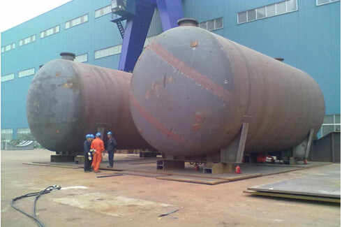 El tanque de almacenamiento del acero de carbono del amoníaco líquido el 18m 75 toneladas
