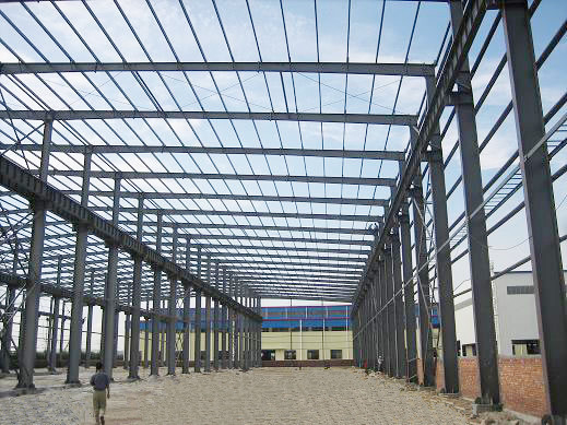 Acero de carbono del taller de la estructura de acero de la construcción Q355D