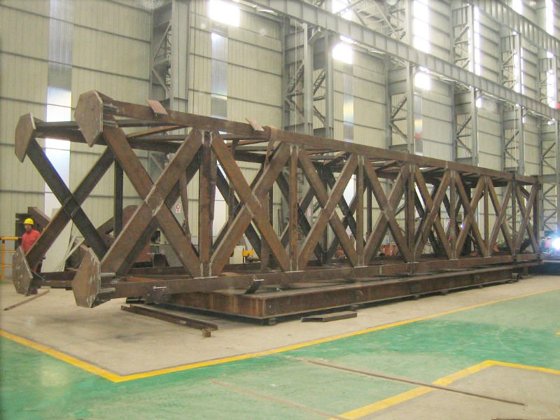 la estructura de acero de la industria de petróleo del 11x2.5x2.5m enmarca para la ayuda de plataforma del equipo