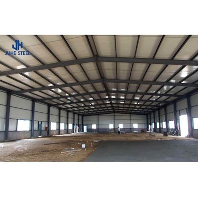 1000 metros cuadrados Prefabricado Estructura de acero prefabricada Edificio de almacén para fábrica de alimentos