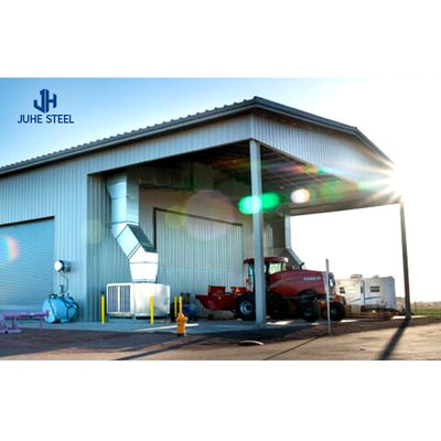 Estructura de acero segura y duradera Prefabricado barato Almacén Taller Garaje Senda de colgantes