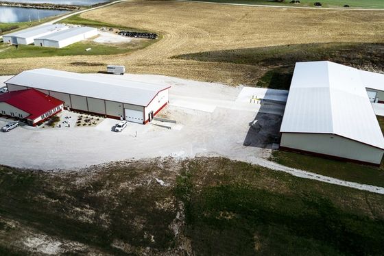 Construcción de talleres de construcción prefabricada de acero para el concurso estándar AiSi