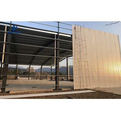 Estructura de acero de color personalizada Marco de acero ligero de gran envergadura para edificios fabricados