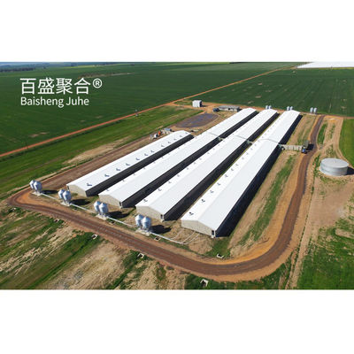 Puerta corredera y techo de paneles de sándwich La elección ideal para 1000 cerdos de granja de cerdos