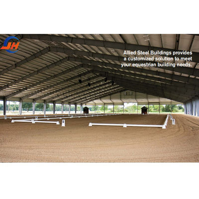 Arenas de equitación en interiores Caballo estable con rendimiento de cultivo de acero pesado