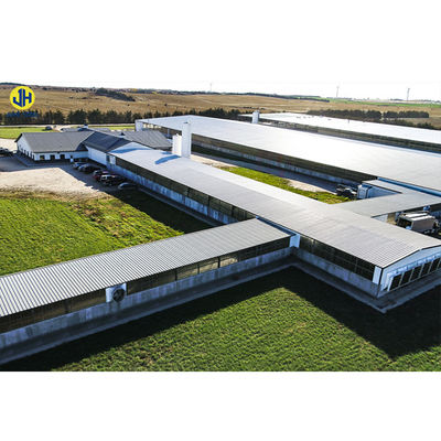 Sin esfuerzo de montaje Construcción rápida de estructura de acero Taller de almacenamiento para el garaje del hangar