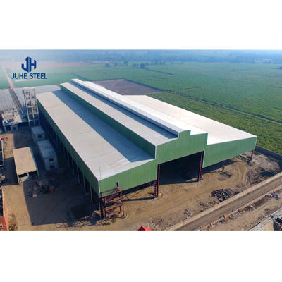 Sin esfuerzo de montaje Construcción rápida de estructura de acero Taller de almacenamiento para el garaje del hangar