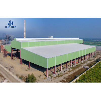Sin esfuerzo de montaje Construcción rápida de estructura de acero Taller de almacenamiento para el garaje del hangar