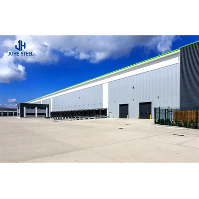 Sin esfuerzo de montaje Construcción rápida de estructura de acero Taller de almacenamiento para el garaje del hangar