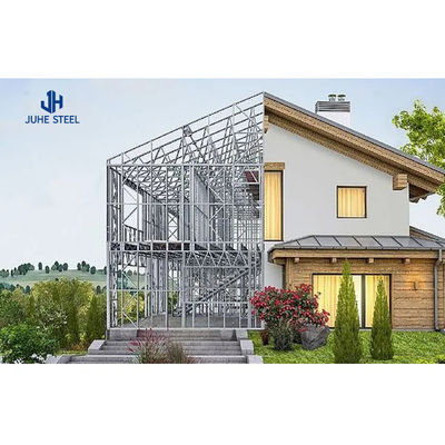 Puerta corredera prefabricada Cuadro de acero Estructura Casa Kit Villa con ventana de aleación de aluminio