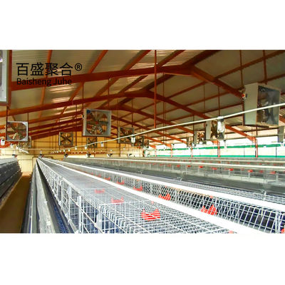 Galvanizado en caliente Coop de pollo de diseño moderno para la granja de aves de corral Casa de estructura de acero Granero