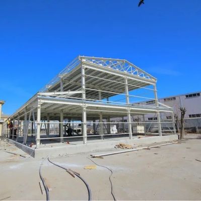 Estructura de acero fabricada profesional almacén de montaje rápido diseño moderno prefab