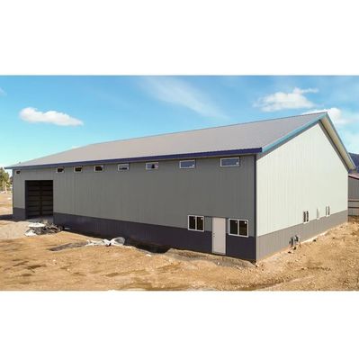 Taller de acero 1000 metros cuadrados Edificio de almacén prefabricado para alimentos