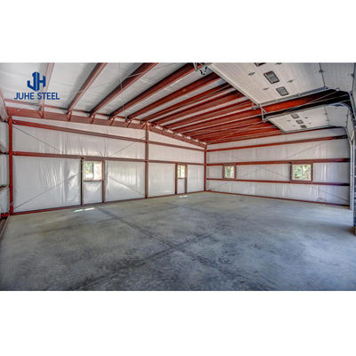 Easy Assemble Prefab Metal Steel Structure Garage para automóviles con vigas de acero sólidas en forma de H