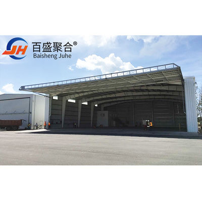 Hangar de estructura de acero certificado ISO9001 2008/CE/BV para aviones comerciales y privados