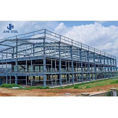 Edificio prefabricado certificado ISO9001 2008/CE/BV con acero de bajo carbono Q235B/Q345B