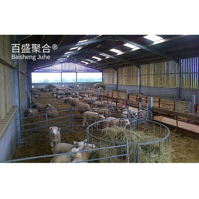 Granjas de cabras prefabricadas con vigas H de acero y ventanas de aleación de aluminio