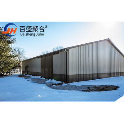 Refrigerador prefabricado de estructura de acero con estructura de cuadrícula de largo alcance y grado Q235B Q355B