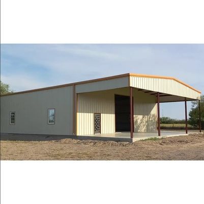 Requisitos de los clientes cumplidos Taller prefabricado Auto almacenaje Edificio de metal con ventana de PVC