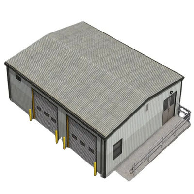 Almacén de estructuras de acero de alta durabilidad para oficinas prefabricadas