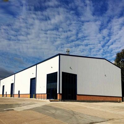 Almacén de estructuras de acero de alta durabilidad para oficinas prefabricadas