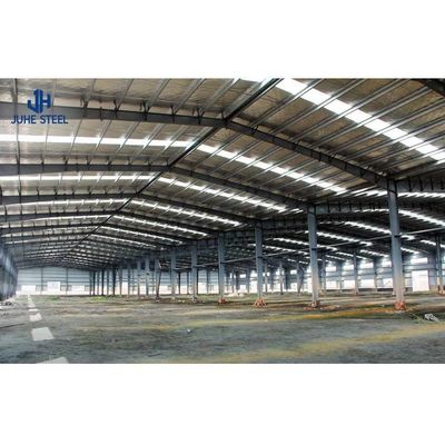 Estándar ASTM Q235B/Q345B Edificio de calibre ligero Cuadro de acero Edificio prefabricado de almacenamiento