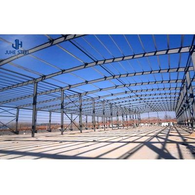 Estándar ASTM Q235B/Q345B Edificio de calibre ligero Cuadro de acero Edificio prefabricado de almacenamiento