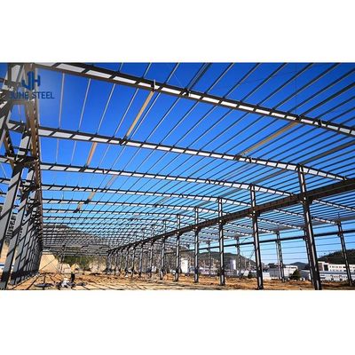 Diseño rápido estructura de acero ligero marco almacén prefabricado de metal con gran envergadura