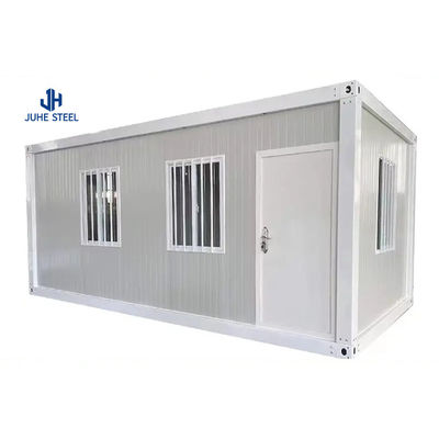 Casas prefabricadas de contenedores con chasis de acero de 18 mm de tablero MGO de 15 mm de piso de vinilo