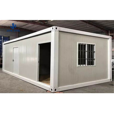 Casas prefabricadas de contenedores con chasis de acero de 18 mm de tablero MGO de 15 mm de piso de vinilo