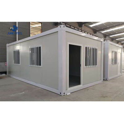 Casas prefabricadas de contenedores con chasis de acero de 18 mm de tablero MGO de 15 mm de piso de vinilo