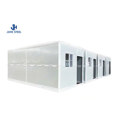 Casas prefabricadas de contenedores con chasis de acero de 18 mm de tablero MGO de 15 mm de piso de vinilo
