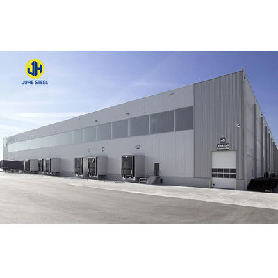 Edificio de talleres prefabricados de acero con bajo contenido de carbono para almacenamiento de estructuras de acero ligero