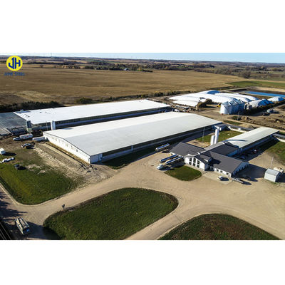 Edificio de talleres prefabricados de acero con bajo contenido de carbono para almacenamiento de estructuras de acero ligero