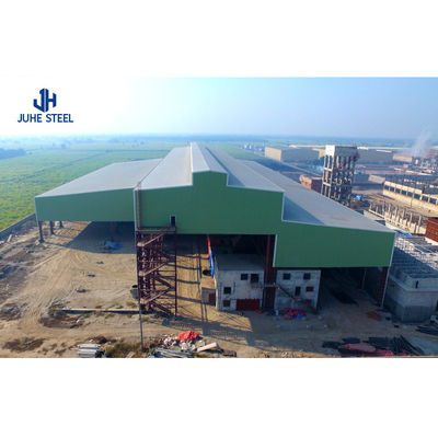 Edificio de talleres prefabricados de acero con bajo contenido de carbono para almacenamiento de estructuras de acero ligero