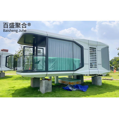 Plan estándar Casa cápsula espacial solar Casas prefabricadas modernas de lujo en estilo camping