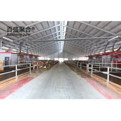 Construcción de acero certificada ISO9001 2008/CE/BV Granja de vacas para la cría de cabras