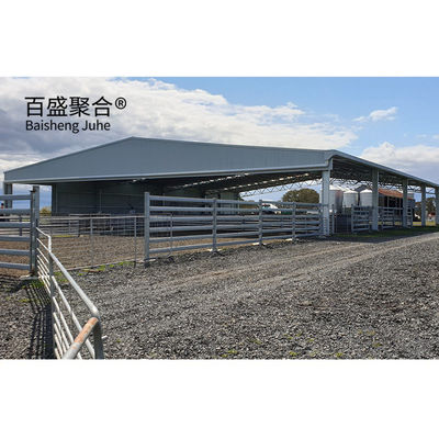Construcción prefabricada de acero para la ganadería de cabras Casa de cobertizo de diseño para acero bajo carbono Q235