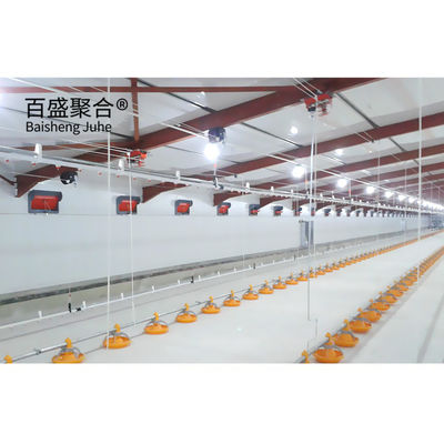 Galvanizado en caliente en forma de canal de acero C.Z. Casita de pollo prefabricada para granjas avícolas