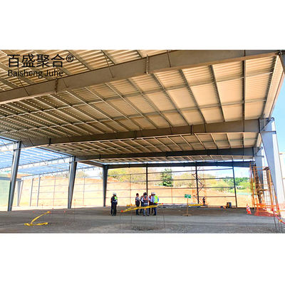 Edificio de estructura de acero con puerta corredera taller prefabricado de gran altura cobertizo