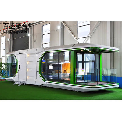 Moderno estilo de diseño de la cápsula espacial del edificio del hotel pod para el plan estándar