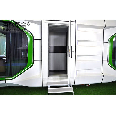Moderno estilo de diseño de la cápsula espacial del edificio del hotel pod para el plan estándar