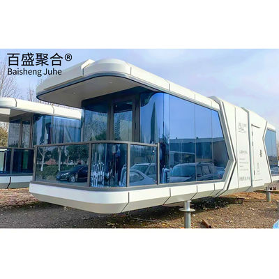 Capsula espacial modular prefabricada de acero 2023 Casa/Hotel/Casa para decoración del paisaje