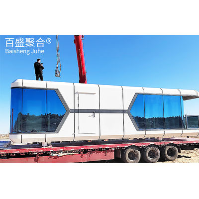 Envío especial Casa cápsula espacial prefabricada para un complejo de camping ecológico