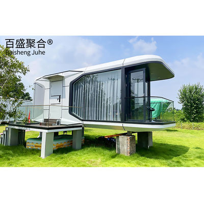 Casa de la cápsula espacial móvil con combinación de colores personalizada