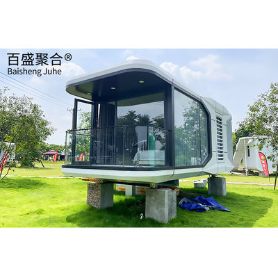 Casa de la cápsula espacial móvil con combinación de colores personalizada