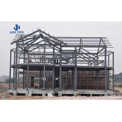 Estructura de acero prefabricada a medida Edificio de hotel de dos pisos Construcción
