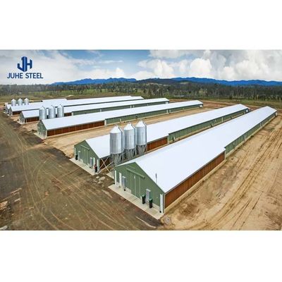 Construcción prefabricada de granjas de pollos para fines económicos