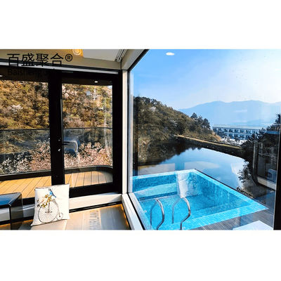 Casa de contenedores prefabricada de 2 pisos Villa de acero ligero