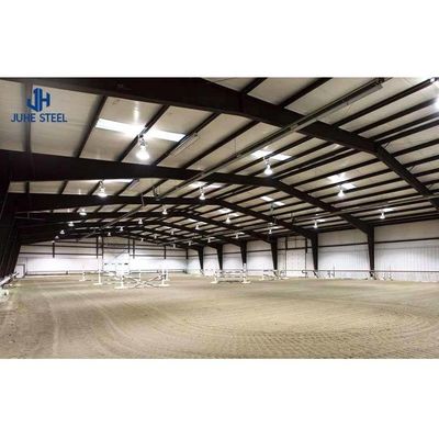 Taller de construcción de estructuras galvanizadas de acero para construcción segura y prefabricada